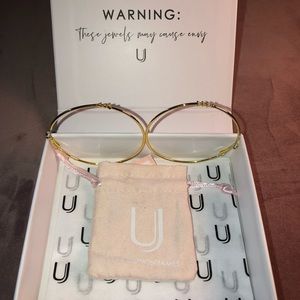 Uncommon James golf hoop earrings